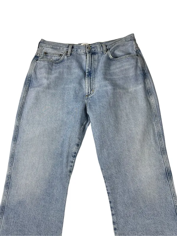 Agolde Pinch High Rise Straight Denim Blue Jeans Size 32 - Image 7