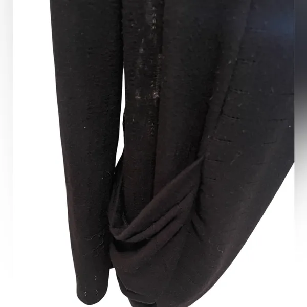 Vintage y2k wet seal black lace cardigan Whimsigoth Fairygrunge Med Large USA - Image 5