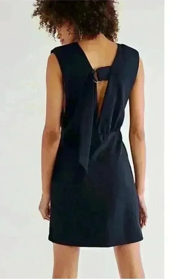 Free People Runaway Knit Sleeveless Mini Dress in Black Medium - Image 3