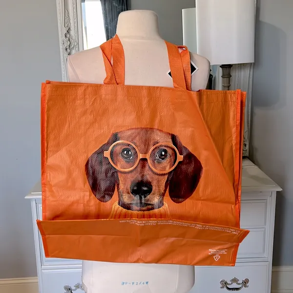 Puppy Dog Tote Orange - Image 3