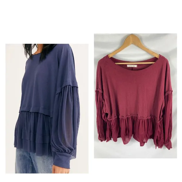 Free People Sierra Boho Flow Blouse Size Small - Image 6