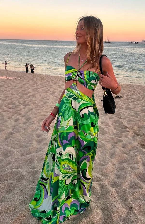 Vacation maxi dress Green Size XS - Image 2