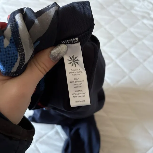 Athleta Cropped Leggings Pants Womens Size‎ Small Blue Stretch Yoga Activewear - Image 8