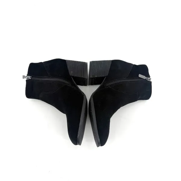 Blondo Alida Boot Size 7 Black Suede Waterproof Ankle Bootie Minimalist Timeless - Image 6