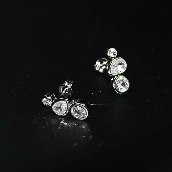 Mixed Shapes Crystal Studs Silver - Image 5