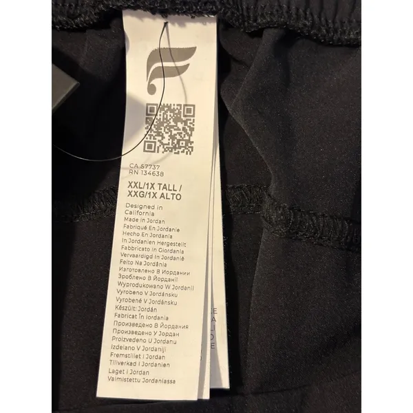 Fabletics Black Wide Leg Trousers Side Zip Pockets XXL 1XT FB6059 NWT - Image 9