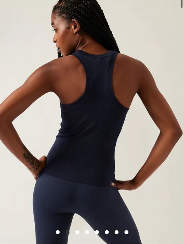 Athleta Renew Seamless Racerback Tank Navy - Image 2