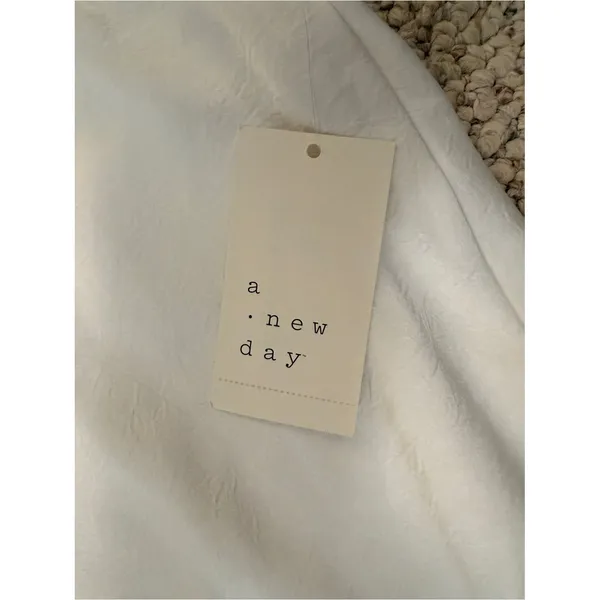 NWT White Satin Slip Maxi Skirt Black Lace Hem Y2K 90s‎ Indie Sleaze S A New Day - Image 3