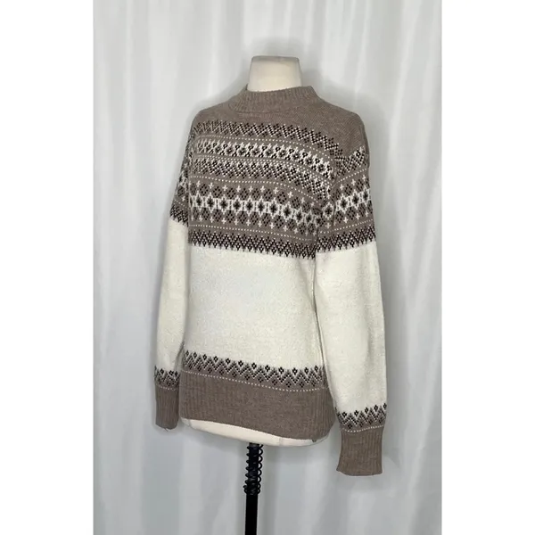 Vintage ROBERT BRUCE Scandinavian Fair Isle Sweater Paul Mage Fairisle Medium - Image 4