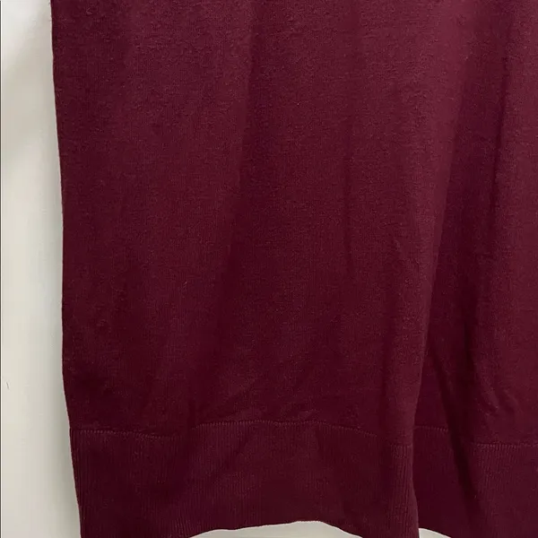 LOFT Plus Rich Burgundy Turtle Neck Sweater Dress - Size 16/18 - Image 8