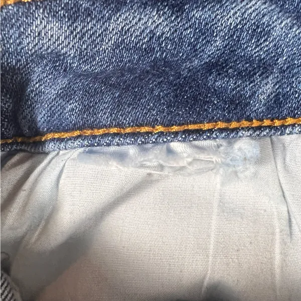 Risen High Rise Raw Hem Distressed Ankle Straight Jeans - Image 5