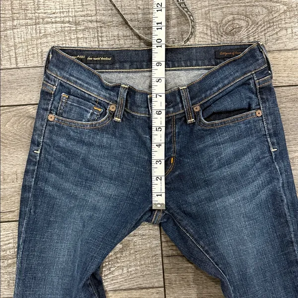 Citizens Of Humanity Margo Low Waist, Boot Cut Stretch Blue Jeans - Image 6