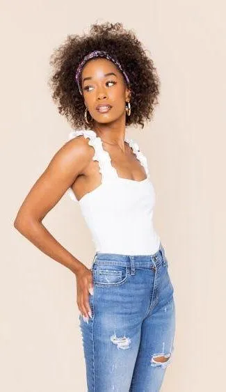 Francesca's White Bodysuit - Image 2