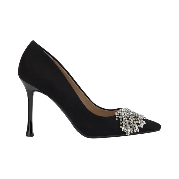 NWT INC International Concepts Saija Pumps Embellished Black Microsuede 8.5M - Image 2