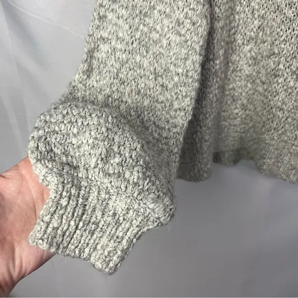 Madewell Baez Gray Knit Pullover‎ Sweater L - Image 6