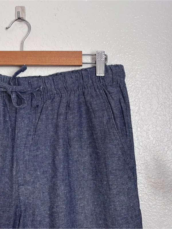 GAP Wide Leg Linen Pull On Pants Medium - Image 5