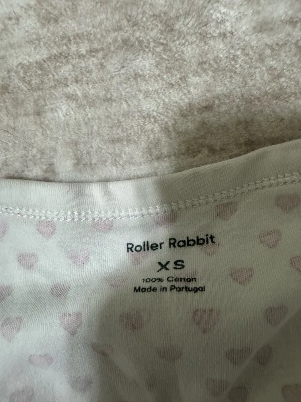 Roller Rabbit heart pajama set size xs  - Image 3
