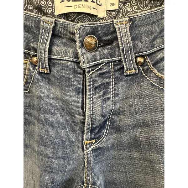 Ariat REAL Denim Women's Jeans Size 28R Bootcut Medium Wash Distressed - Image 2