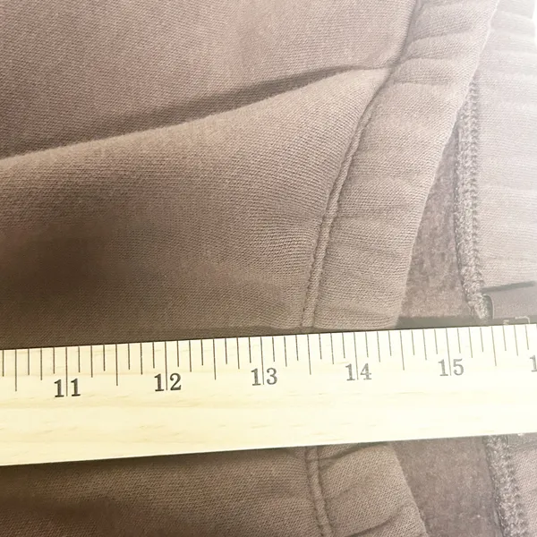Nuuds Womens Oversized Brown Fleece Lined Classic Sweatpants‎ Joggers Size M - Image 13