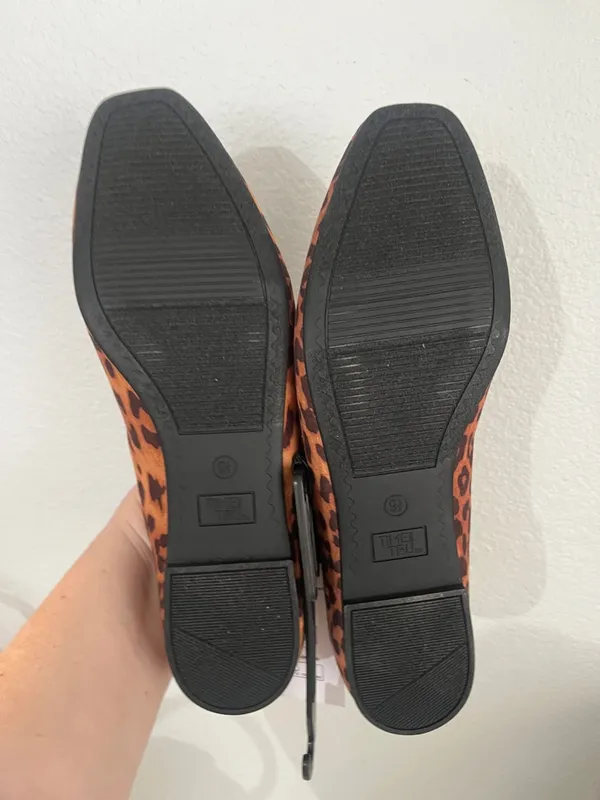 New Time And Tru Women’s Leopard Print Mary Jane Flats Shoes Size 9.5 NWT - Image 8