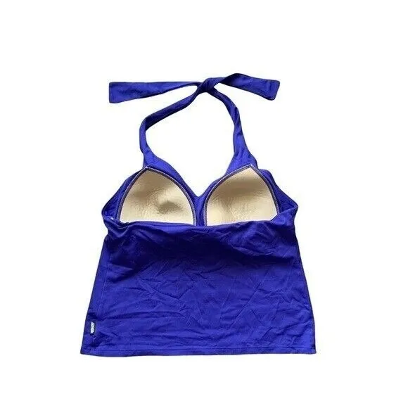 Shock‎ Absorber Blue Halter Neck Sports Bra Top Padded Supportive 36C Activewear - Image 3