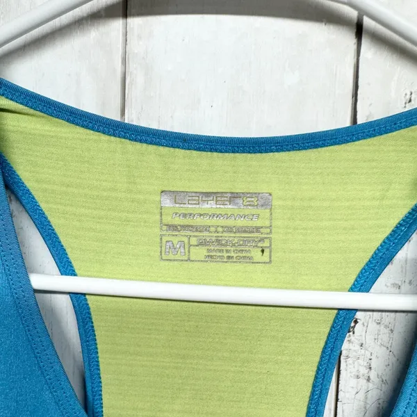 Layers Shirt Women Size Medium Blue‎ Performance QWick Dry Halter Sleeveless Top - Image 2