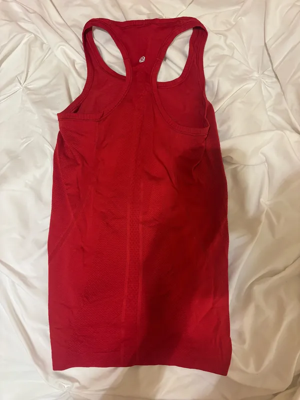 Size 4 Red Lululemon Swiftly Tech Tank Top - Image 2