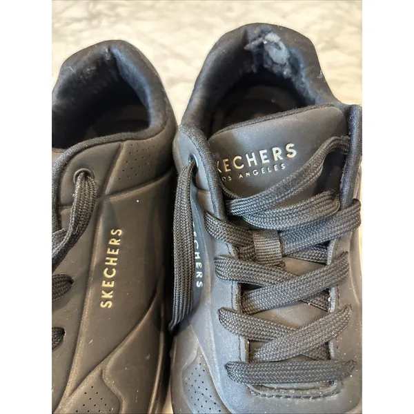 Women's Skechers Street, Uno Stand on Air‎ Sneaker 73690-BBK Black Synthetic 9 - Image 8