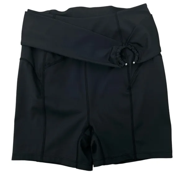 Free People Movement Black Mind Over Matter Bike Shorts S Belted Boho - Image 2