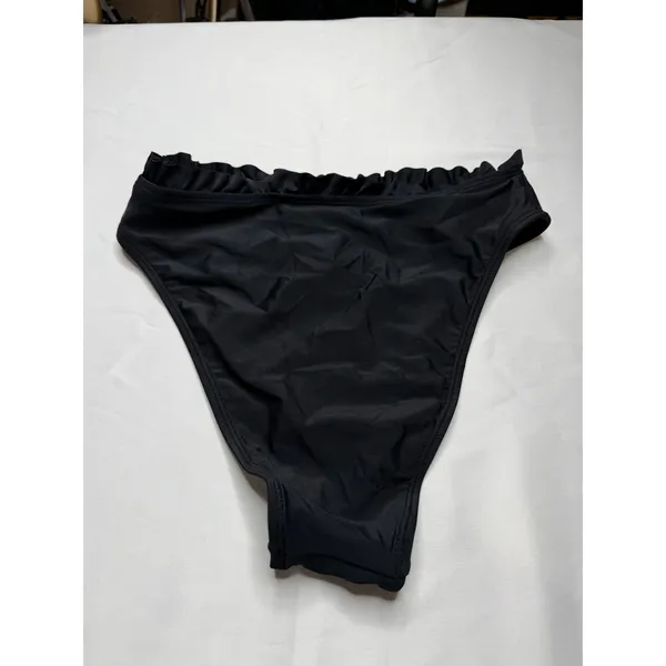 Cupshe Women Black Underwire Ruffle High‎ Waisted Bikini Set XS - Image 5