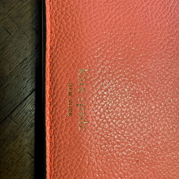 Kate Spade Wallet‎ Pink Peach Leather Coin Purse Key Chain - Image 2