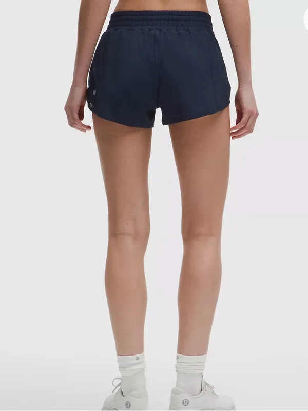 Lululemon Hotty Hot Lined Short High-Rise True Navy 4" size 4 - Image 2