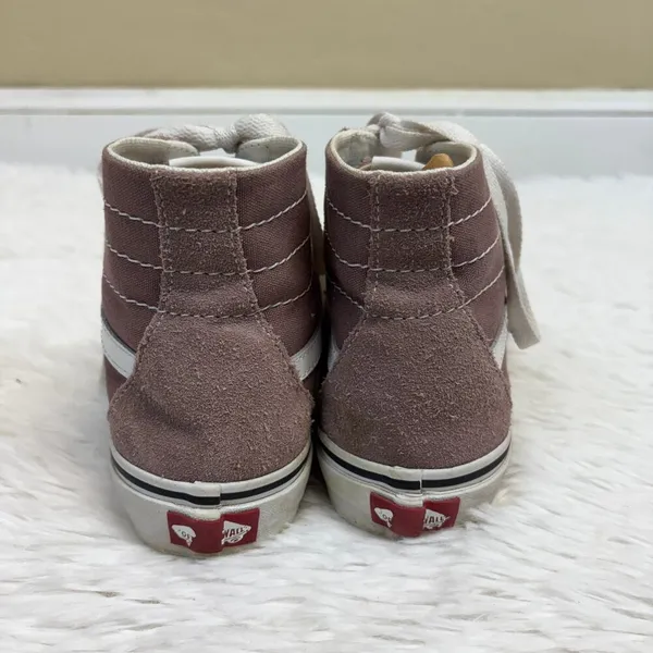 Vans Old Skool Hi Top Lavender Purple Lace Up Sneakers Unisex Womens 8 Mens 6.5 - Image 4