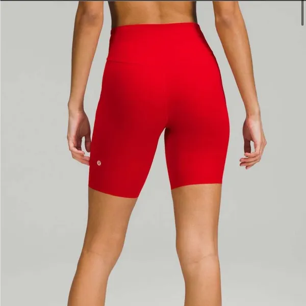 Lululemon NEW Base Pace High Rise Short 8" Dark Red Nulux Size 0 - Image 9
