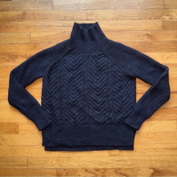 ALLSAINTS Mock-Neck‎ Mohair Sweater Lamma Jumper XS - Image 2