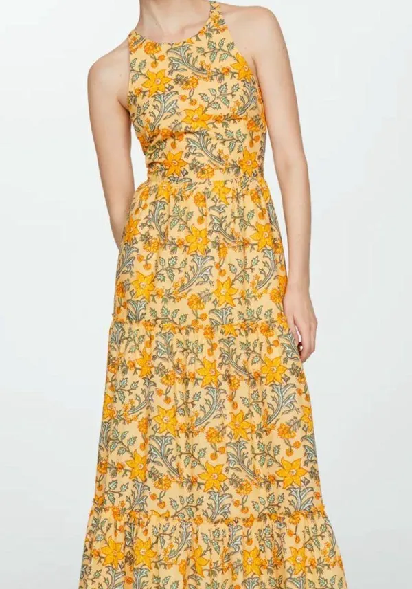 Mango Printed Bow Dress - Image 2