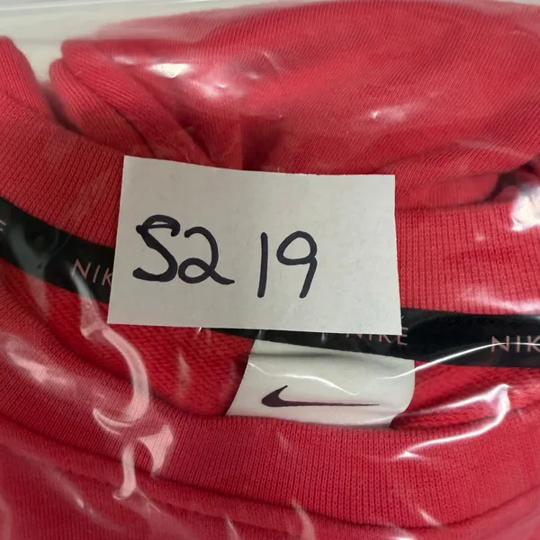 Nike Medium Sweatshirt Dri-FIT Cropped Mesh Panel FB5246-648 Pink Red Activewear - Image 13