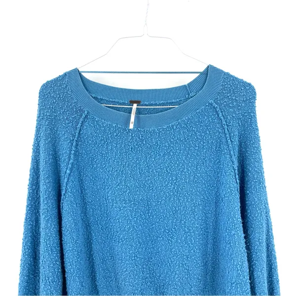 Free People Found My Friend Pullover Balloon Sleeve Popcorn Knit Sweater - Image 5