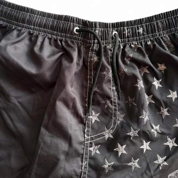 FT Fenteng Distressed Flag Swim Trunks — Size L — NWT - Image 3