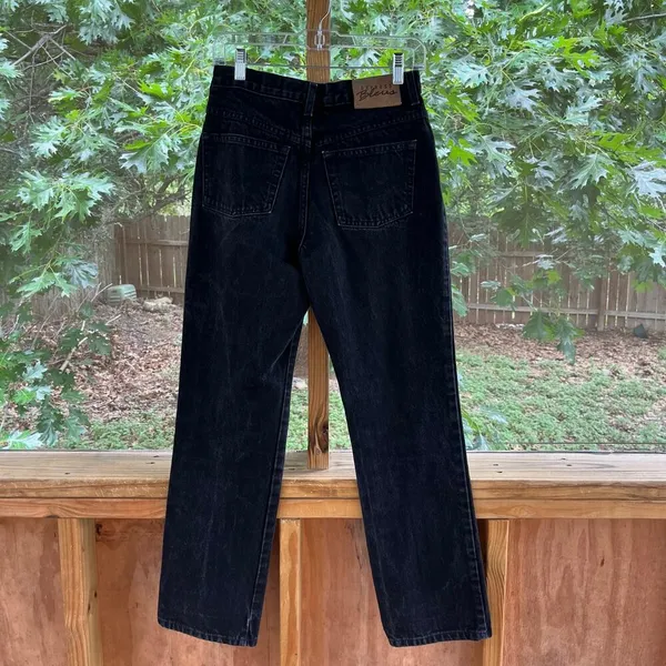 Express Bleus Women's Vintage 90's Era Black Bootcut Jeans Size 5/6 27" Waist - Image 2