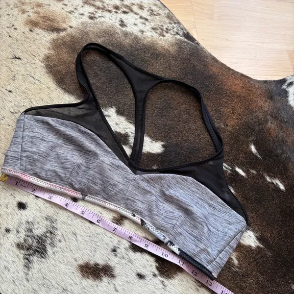 LULULEMON Water Salty Swim Bikini Top Grapefruit Mini Oki Gray‎ Size 4 - Image 6