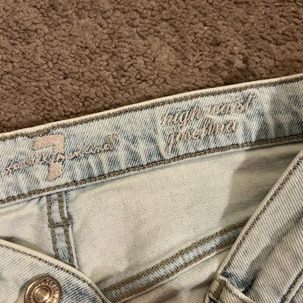 7‎ for all mankind high waist Josephina distressed jeans 27 - Image 6