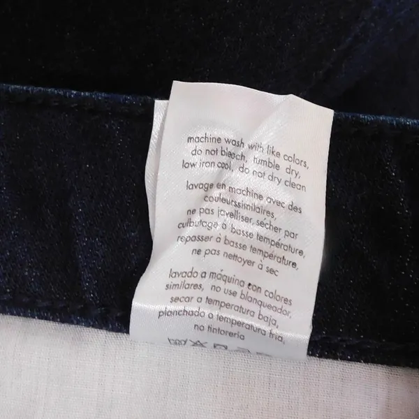 NWT!! WEWOREWHAT Low Rise Dad Jeans Dark Wash Blue Raw Hems Denim Casual Size 27 - Image 15