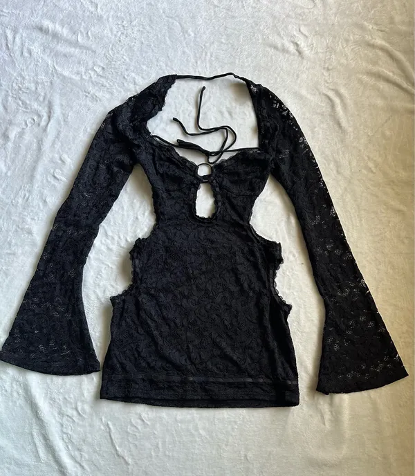 Outcast Clothing Amore Mini Dress Black - Image 4