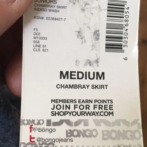 Bongo NWT mini denim Y2K acid wash skirt - Image 3