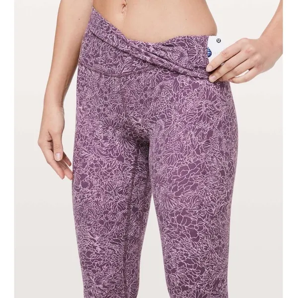 Lululemon Align Pant 25" NULU Arabesque Antoinette Smoky Quartz‎ Size 6 W5BSZS - Image 7