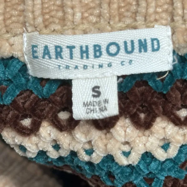 Earthbound Crotchet Boho Sweater Dress Womens Size S‎ Midi Striped Boundless - Image 7