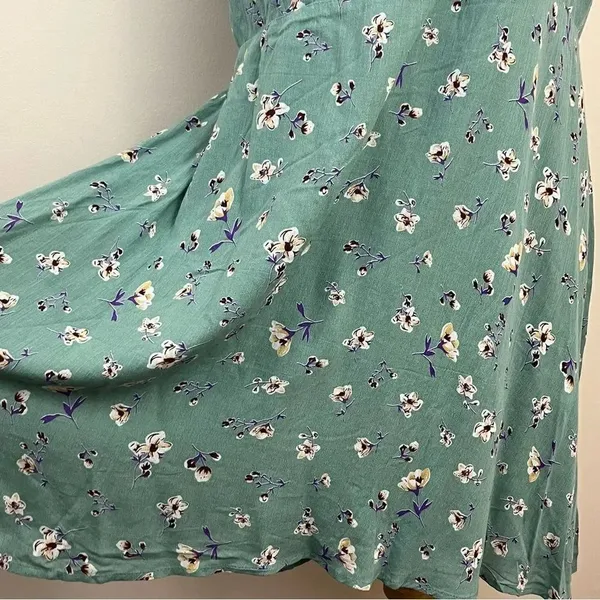 Showpo Secret Cure Mini Dress Mint floral 14 - Image 4