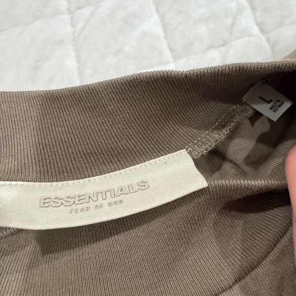 Fear of God Essentials Short-Sleeve Tee 'Wood' - Image 4