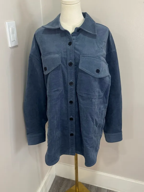 Madewell Corduroy Twill Oversized Shirt-Jacket Medium‎ - Image 3